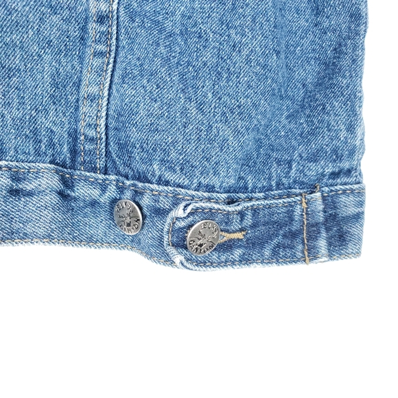 Elk Canyon Embroidered Deer Buck Denim Jean Jacket Hunting Men's Large - Picture 10 of 15